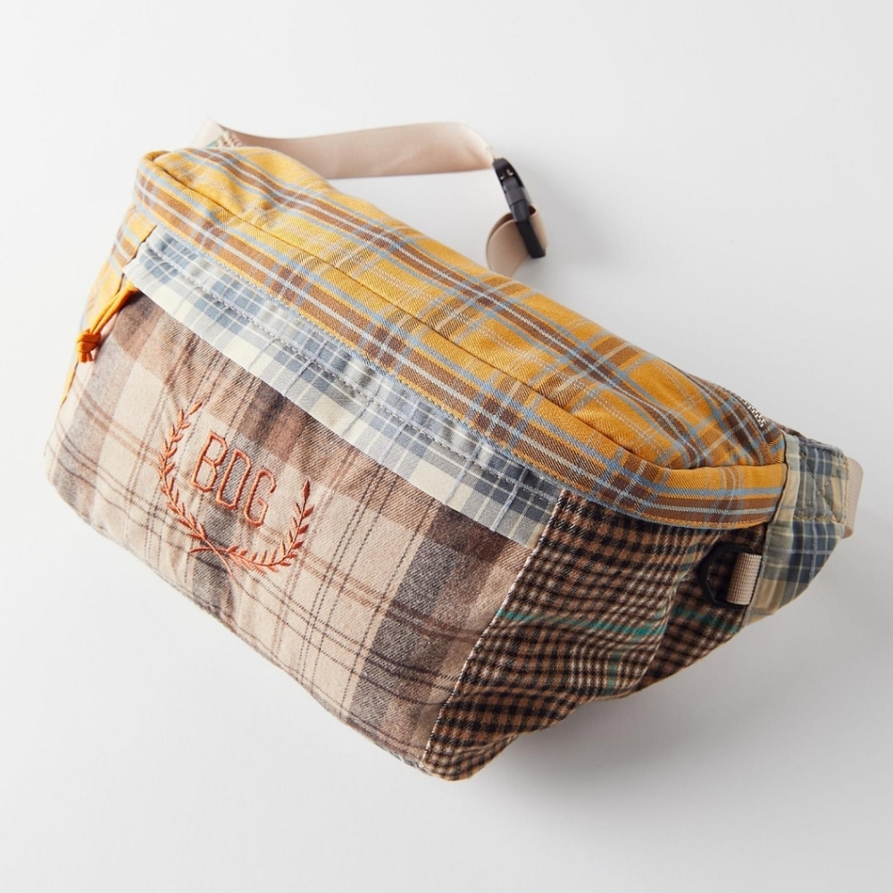 BDG Blaze Plaid Patchwork Sling Bag
